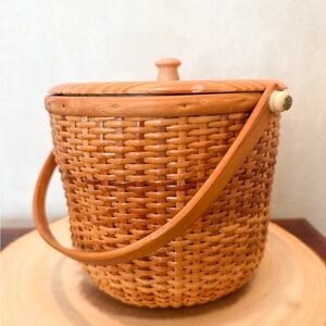 Woven Vintage Nantucket Basket with Original Tag